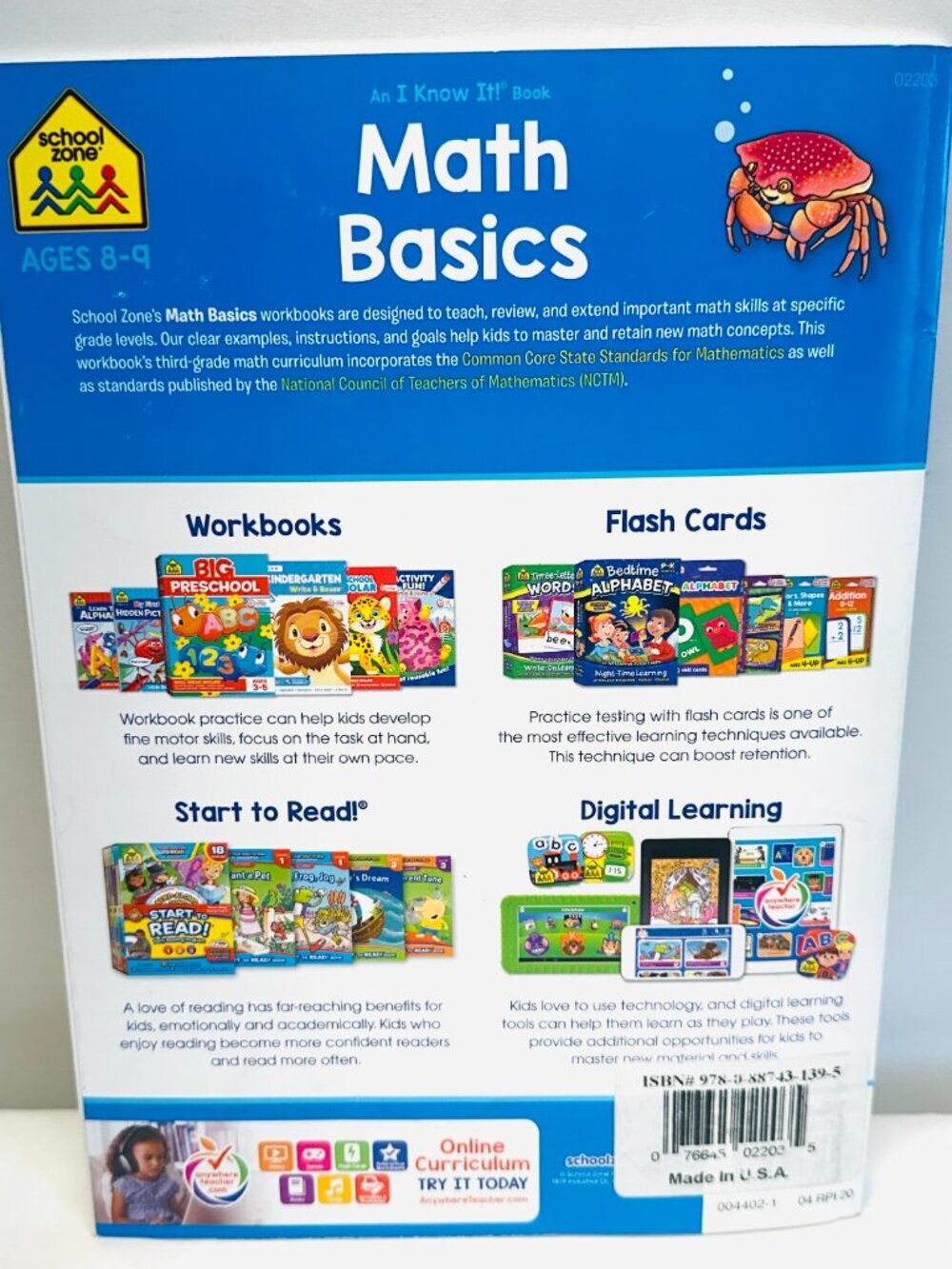 Math Basics Grade 3 (An I Know It ! Combo Book) Workbook VERY GOOD - Picture 2 of 2
